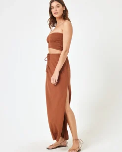 Online Summer Feels Tube Top - Coffee Sets|Tops