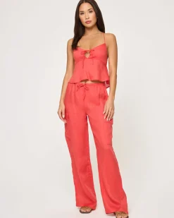 Online Sundown Cargo Pant - Grapefruit Sets|Bottoms
