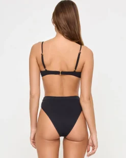 Best Sunrise Shell Bikini Top - Black Underwire|Bikini Tops