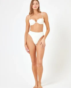 Outlet Sunrise Shell Bikini Top - Cream Underwire|Bikini Tops