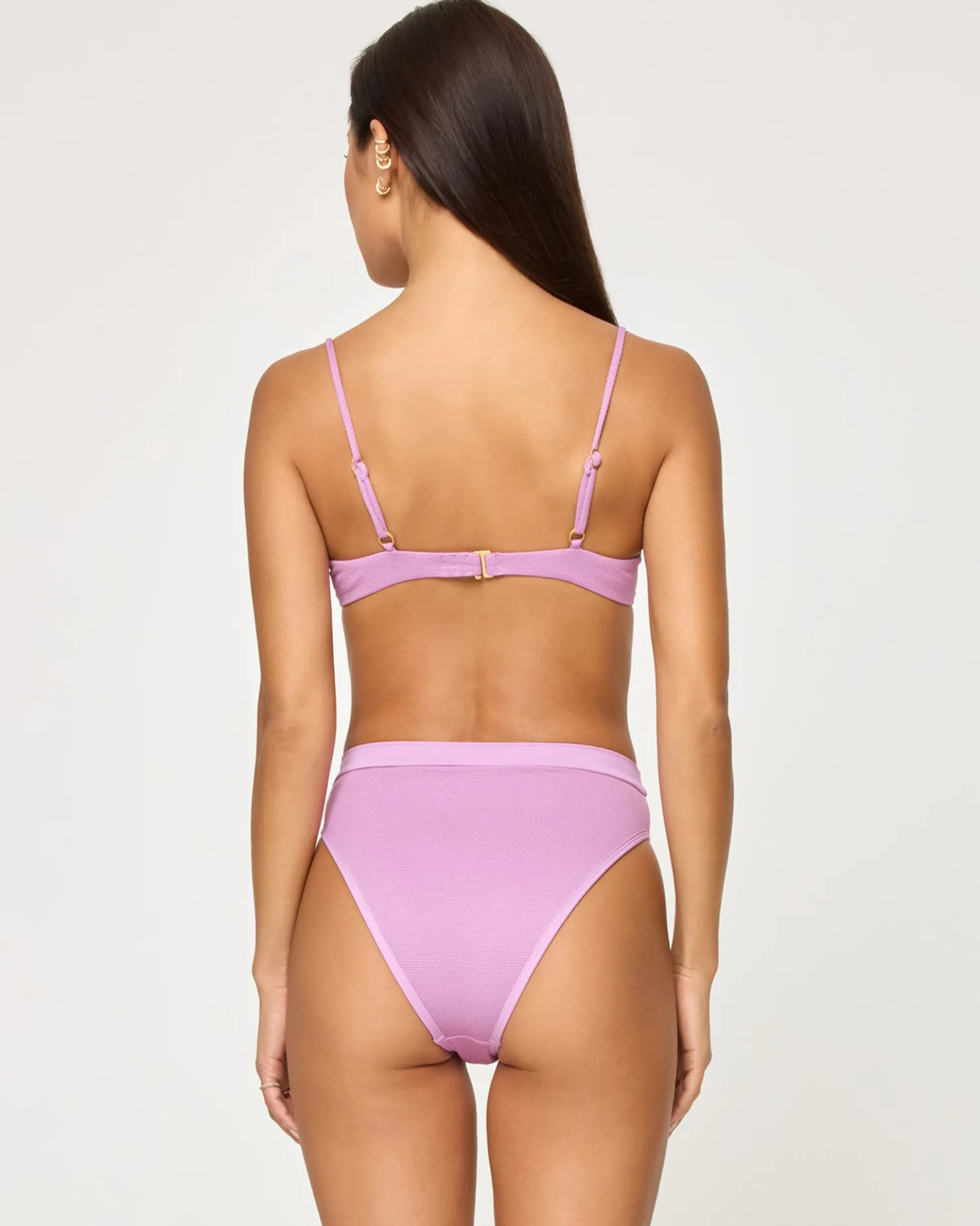 New Sunrise Shell Bikini Top - Mauve Underwire|Bikini Tops