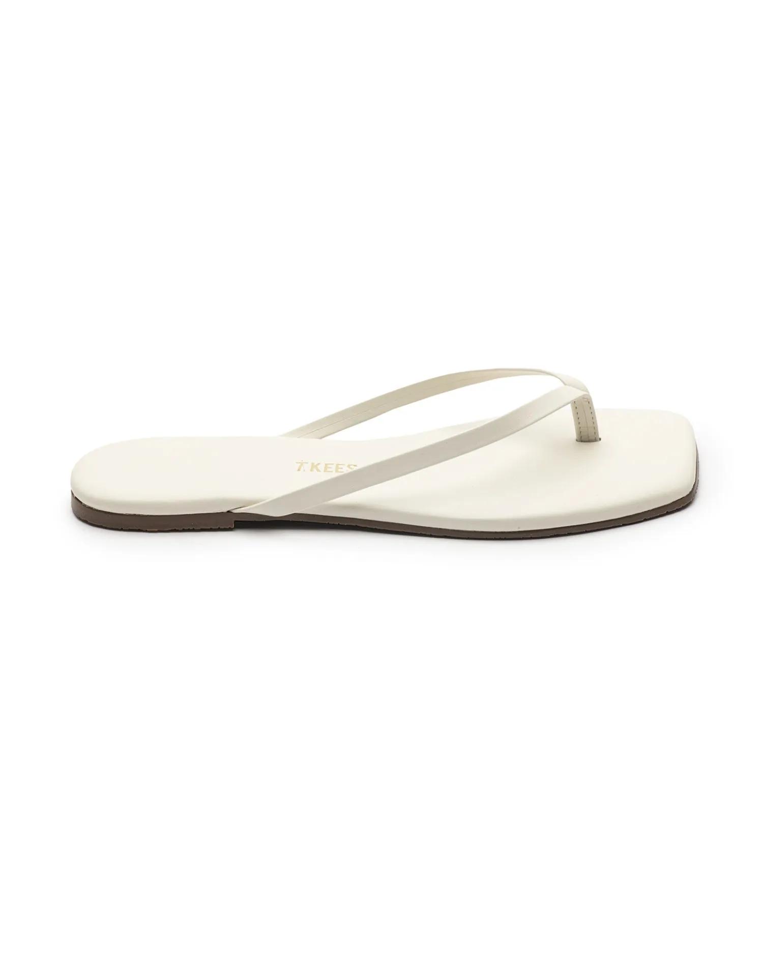 Online TKEES Square Toe Lily Sandals - Cream Sandals