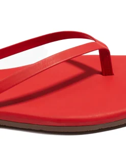 Online TKEES Square Toe Lily Sandals - Red Sandals