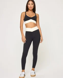 Best Unmatched Legging - Black-Cream Bottoms