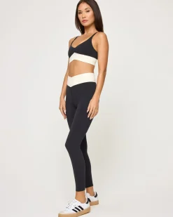 Best Unmatched Legging - Black-Cream Bottoms