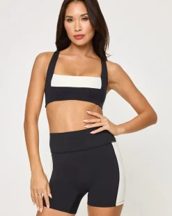 Hot Uppercut Bra - Black-Cream Tops & Bras