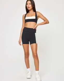 Hot Uppercut Bra - Black-Cream Tops & Bras
