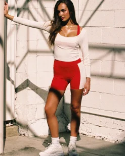 Sale Uppercut Short - Flame-Cream Bottoms