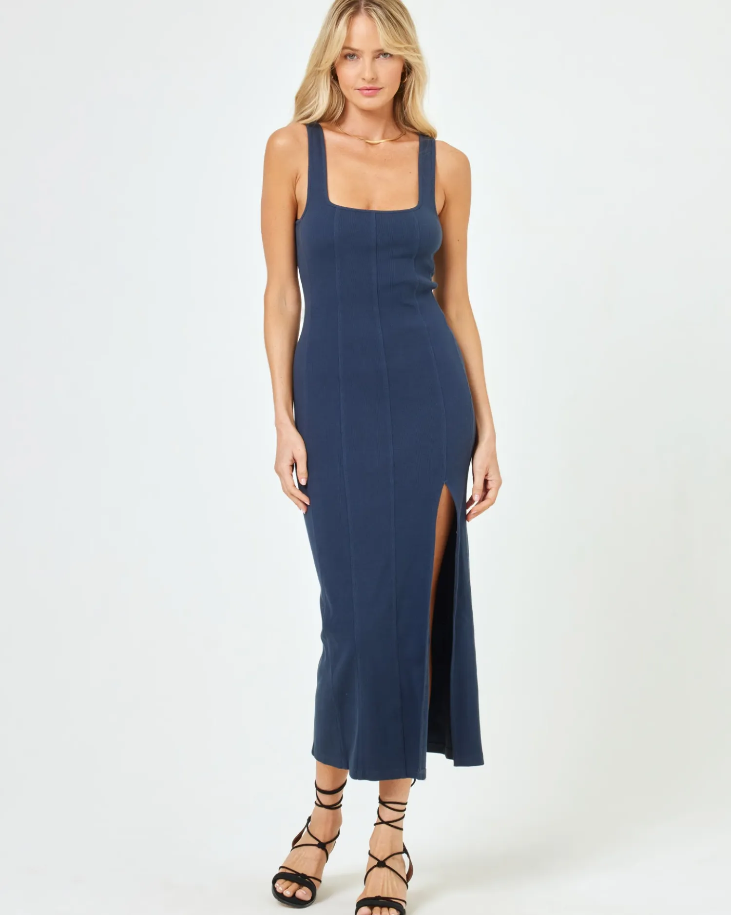 Clearance Vivienne Dress - Slate Basics|Dresses