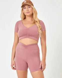 Clearance Warren Crop - Rose Tops & Bras