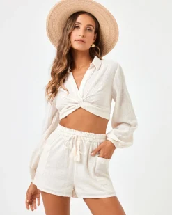 Clearance Wish You Were Here Short - Tapioca Bottoms