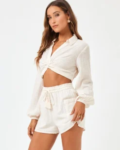 Clearance Wish You Were Here Short - Tapioca Bottoms